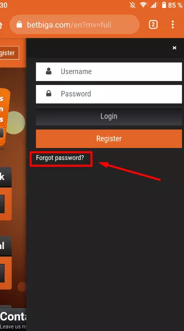 How to change password